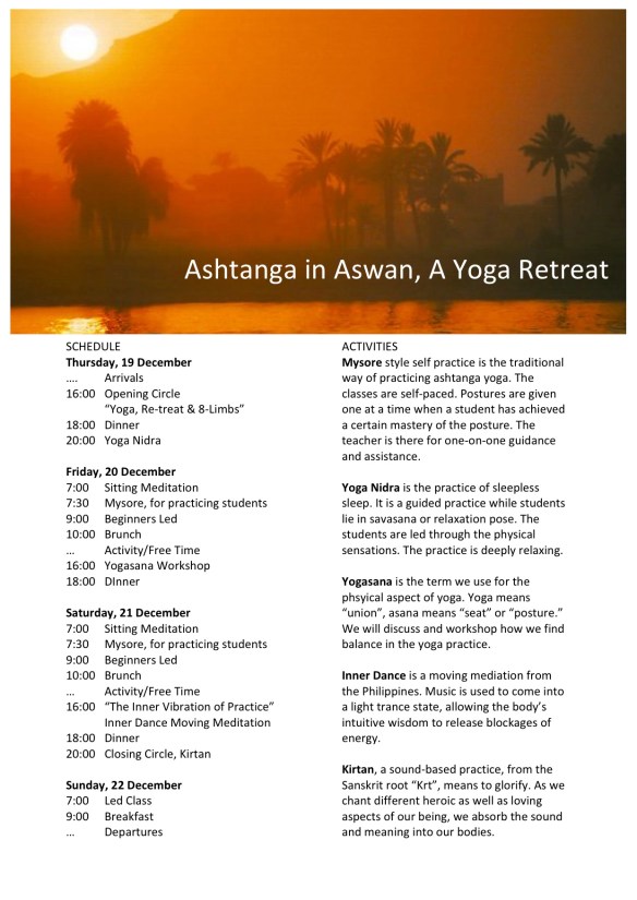 Ashtanga in Aswan Program