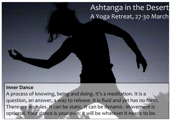 Inner Dance in the Desert & in Cairo Saturday 22 March